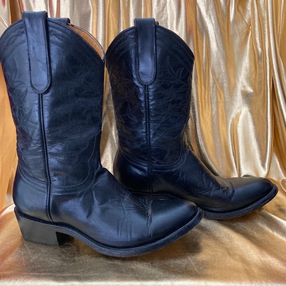 Women's Boot Star Old Gringo Black Cowboy Boots Size 6.5B Excellent Condition